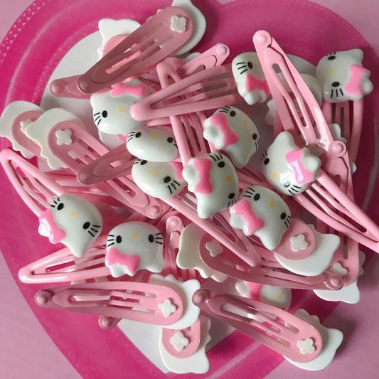 Pinces à cheveux pour chat rose
