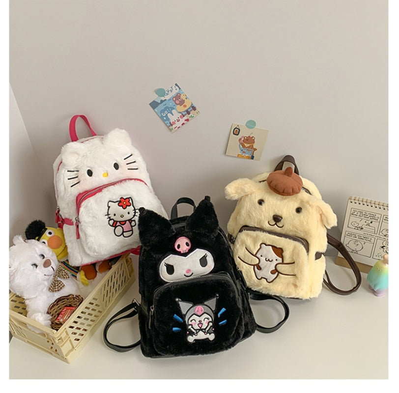 Kawaii Cartoon Plüsch Rucksack