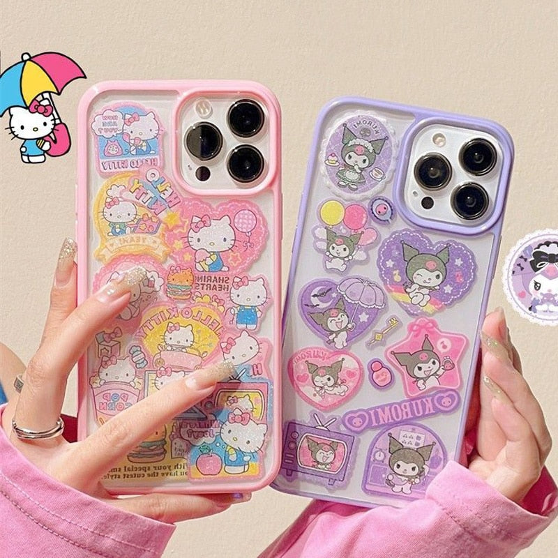 Coque iPhone Kitty et Kuro Star