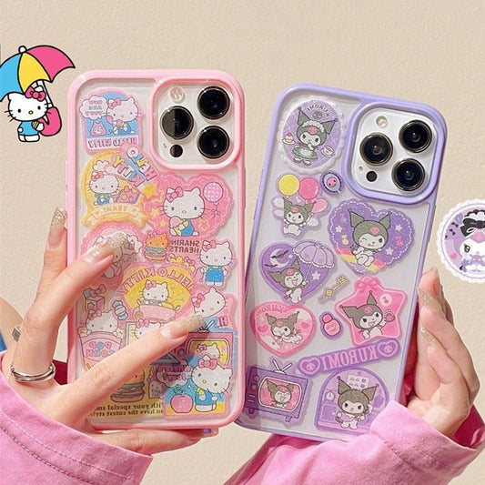 Kitty and Kuro Star iPhone Case