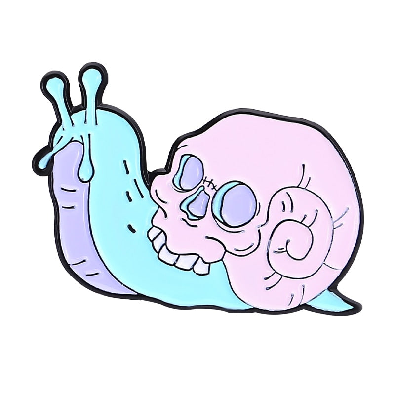 Creepy Pastel Cute Goth Enamel Set Pin