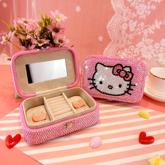 Coffret à bijoux en strass Kitty