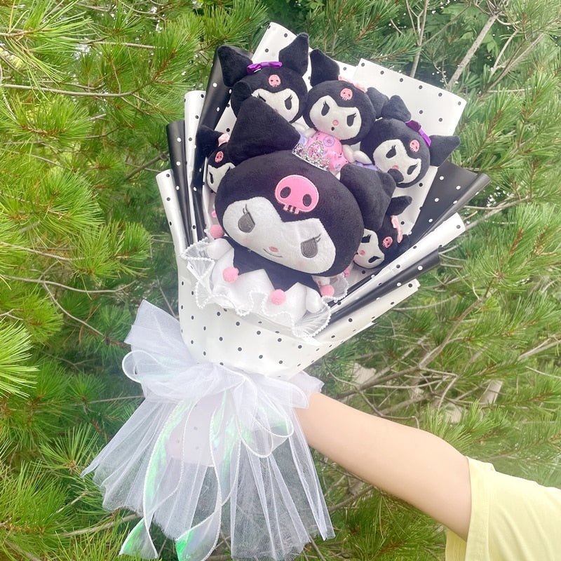 Bouquet de fleurs en peluche de dessin animé