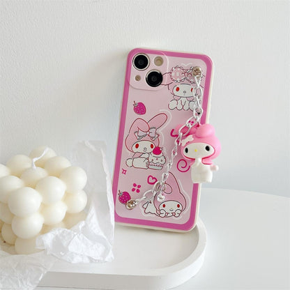 Kawaii Milchshake iPhone Hülle mit Kette