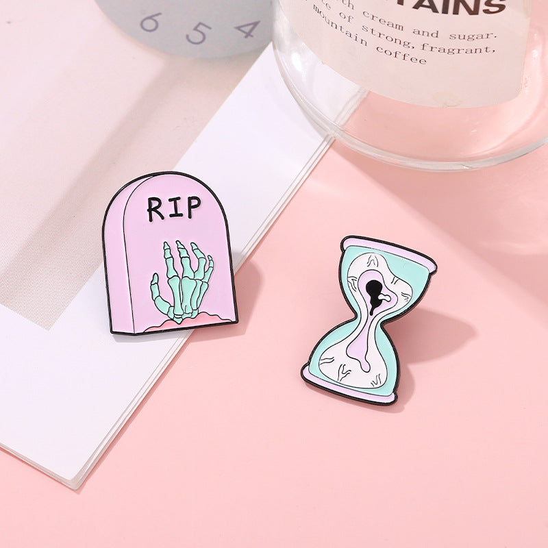 Creepy Pastel Cute Goth Enamel Set Pin