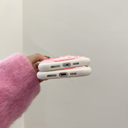 Süße iPhone-Hülle mit Anime-Stickerei