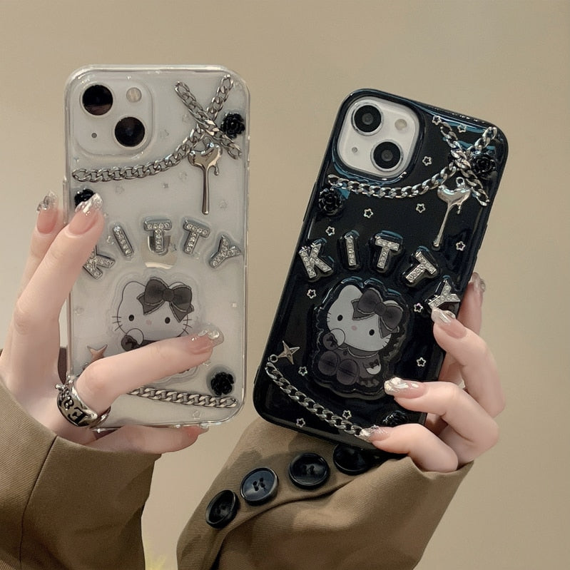 Coque iPhone Kitty Goth