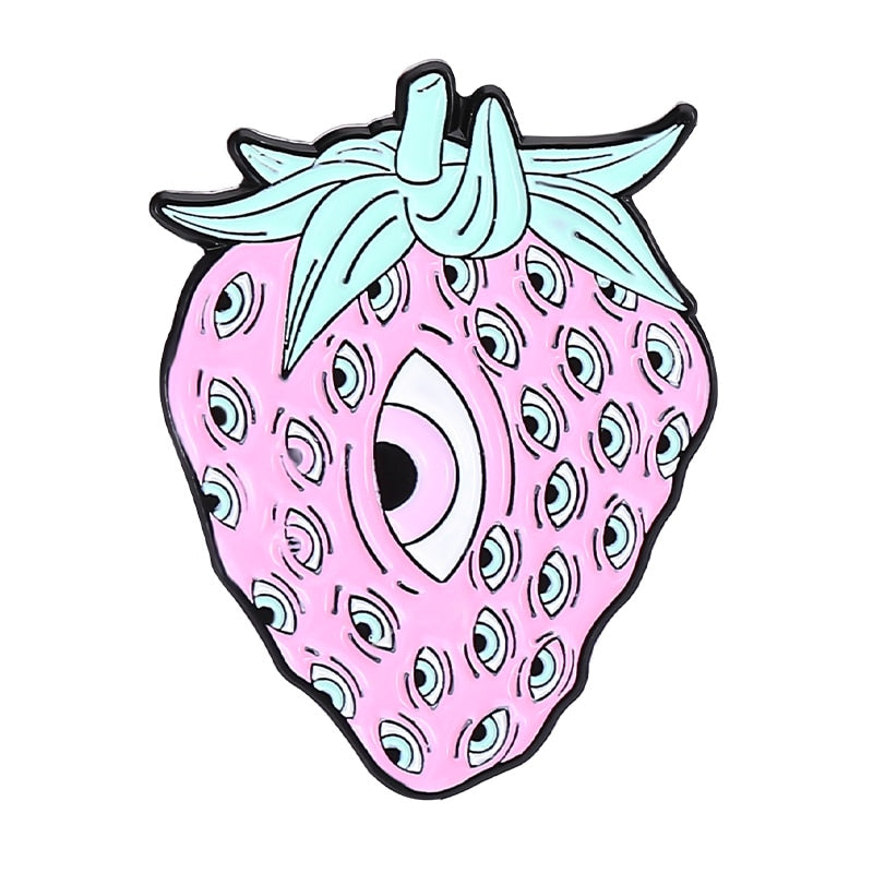 Creepy Pastel Cute Goth Enamel Set Pin