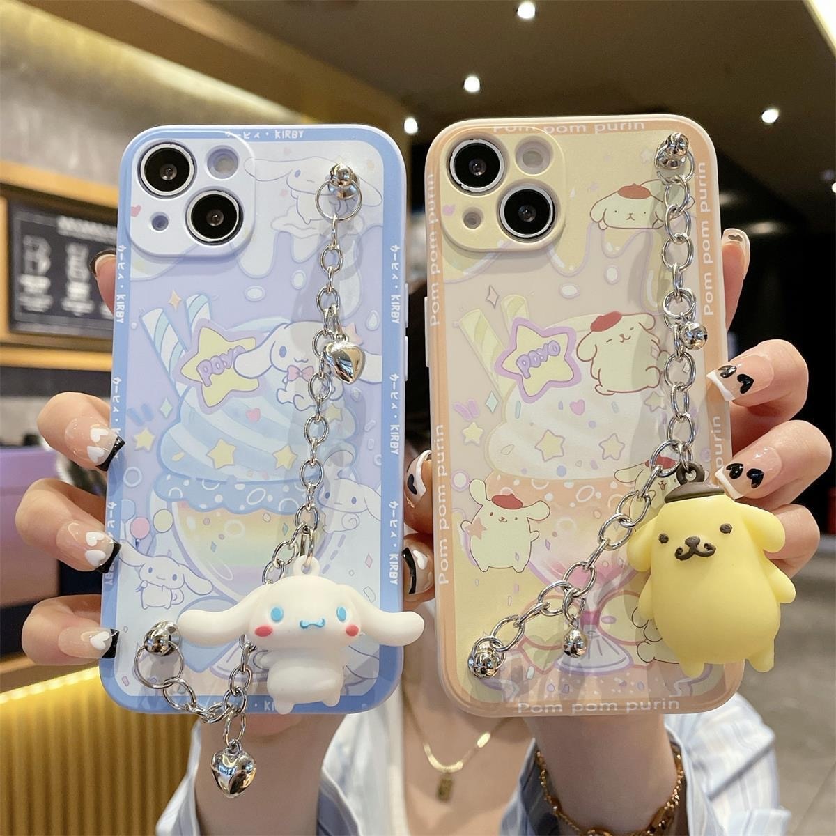 Kawaii Milkshake iPhone Case With Chain