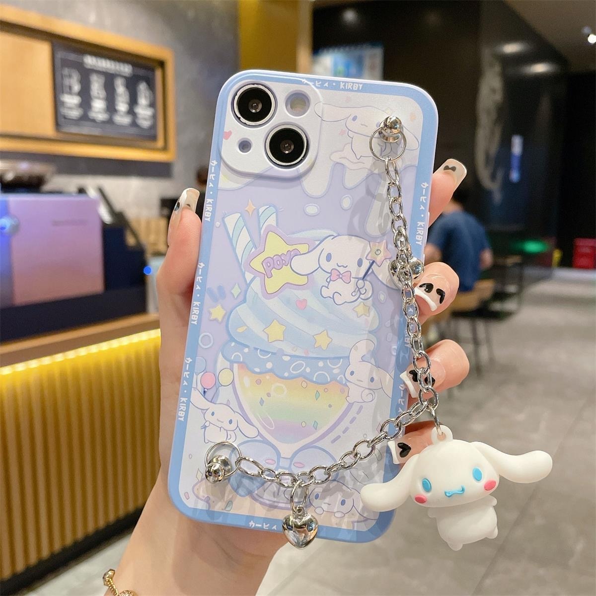 Kawaii Milkshake iPhone Case With Chain