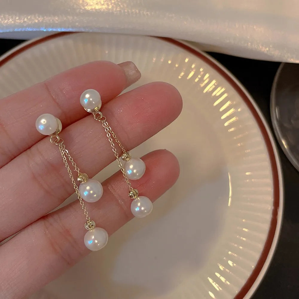 Earrings Ribbons Pearls