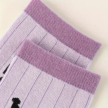 4pcs Kruo Purple Socks