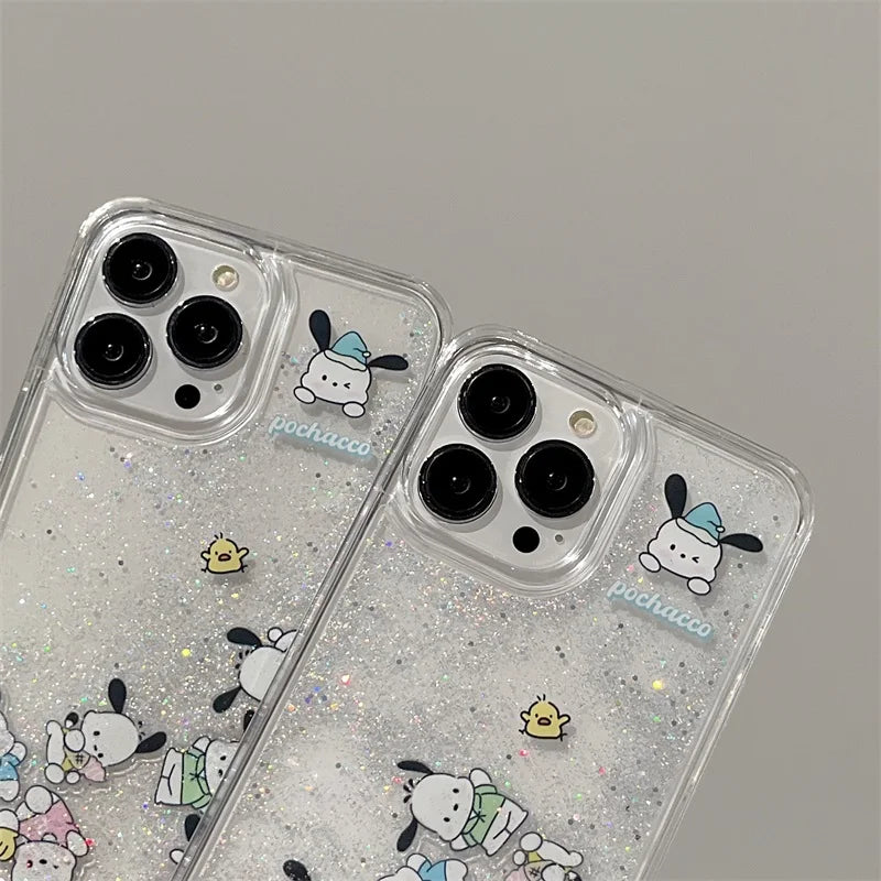 Coque pour iPhone Pocha Sparkly Quicksand