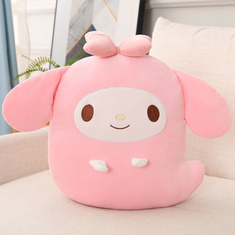 Poupée en peluche fantôme animée Kawaii