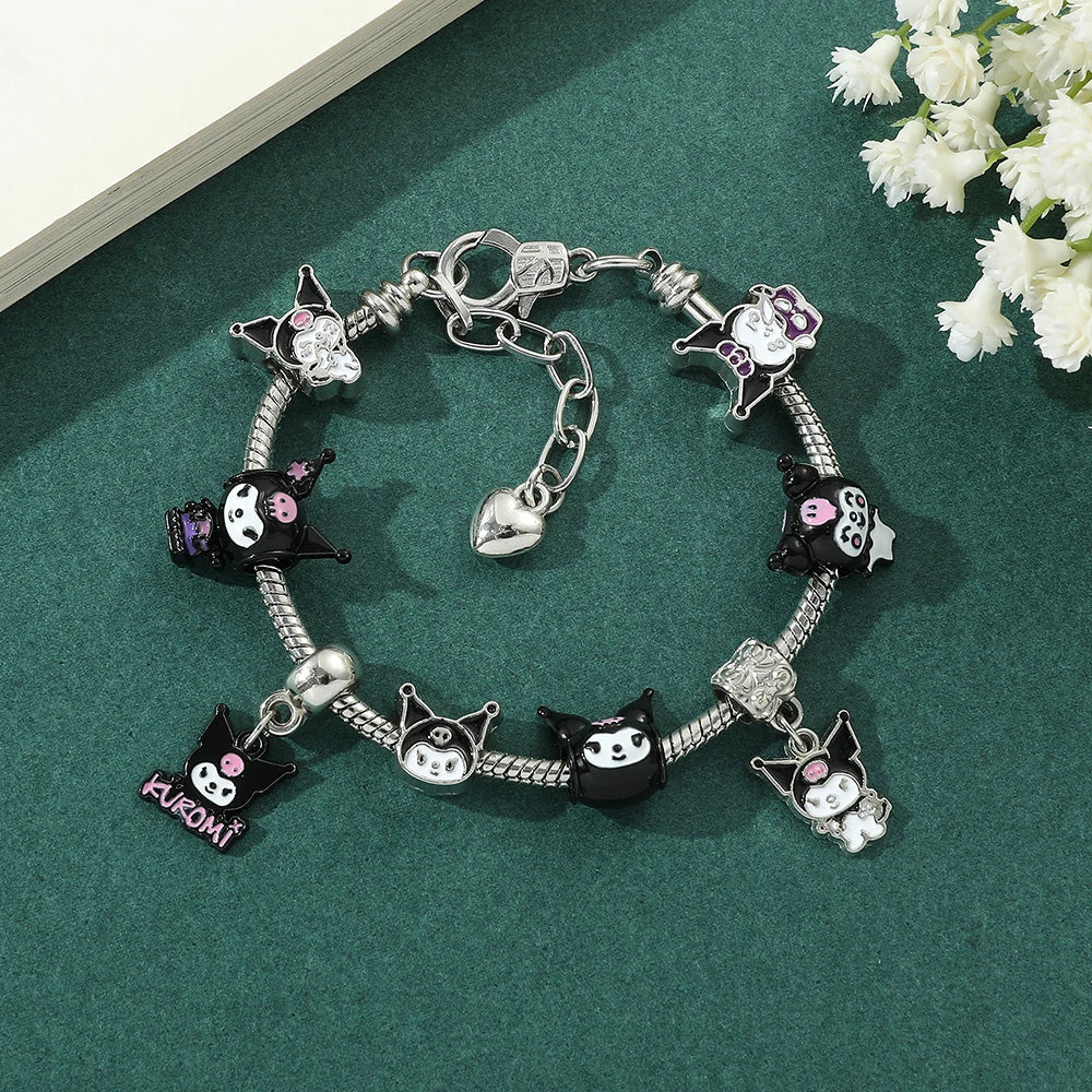 Black Kuro Charm Bracelet