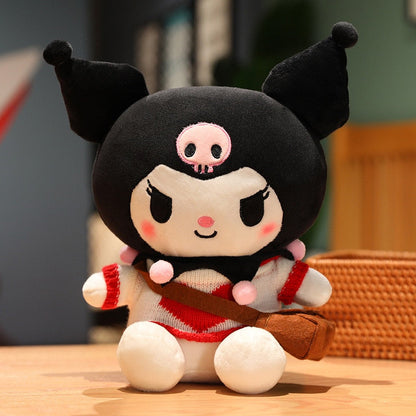 Poupée en peluche Princesse Kuro avec robe rose