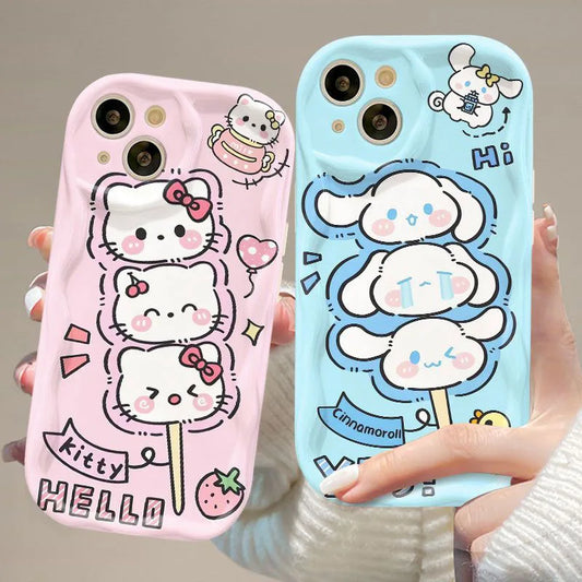 Coque Samsung à motif de bonbons ondulés