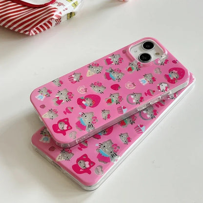 Coque iPhone Kitty Bling