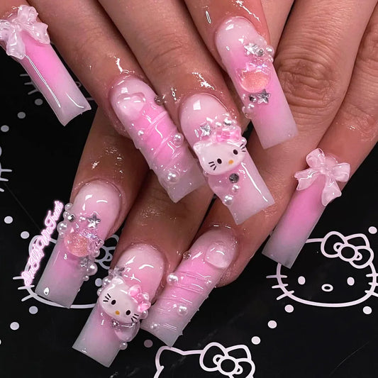Ongles à coller en 3D Kitty SK448
