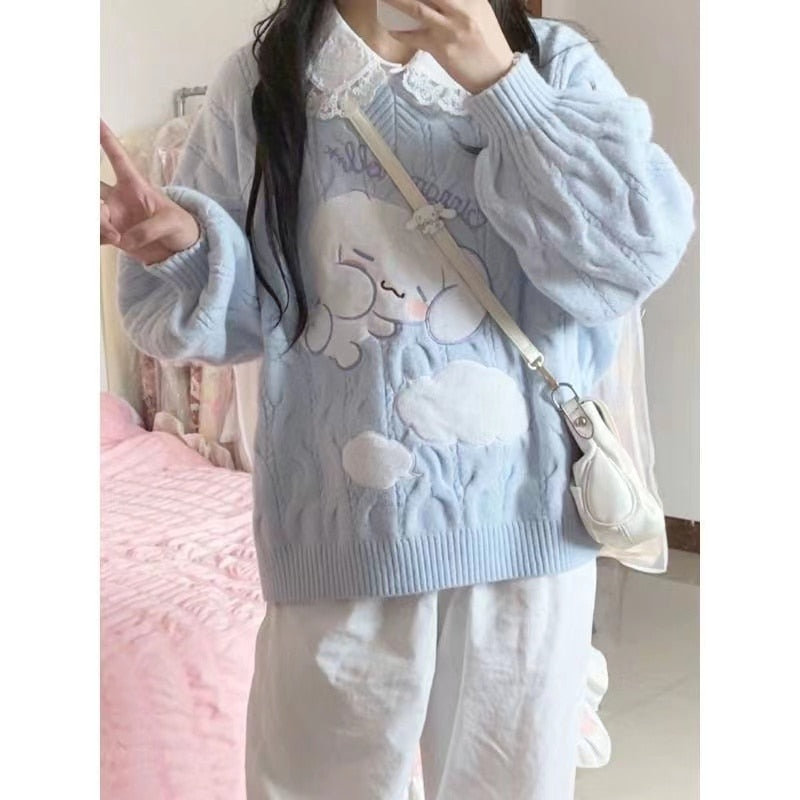 Knit Puppy Sleepy Sweater