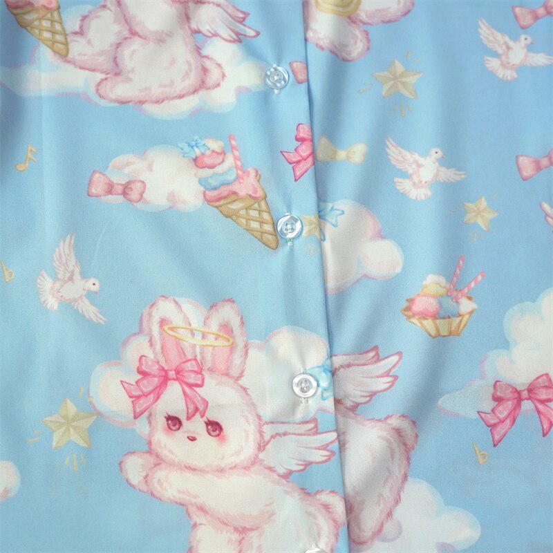 Bunny Angel Button-Up