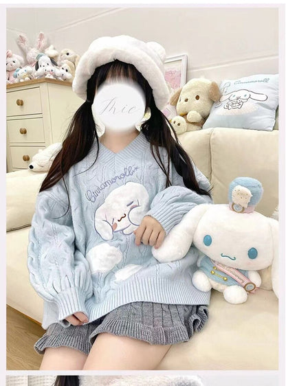 Knit Puppy Sleepy Sweater