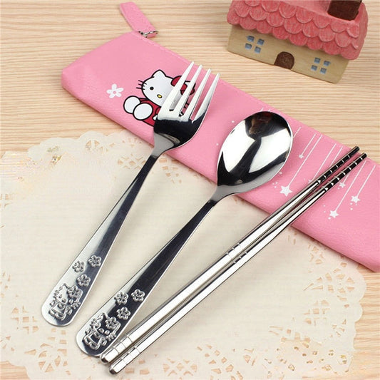 Kawaii Kitty Tableware Set