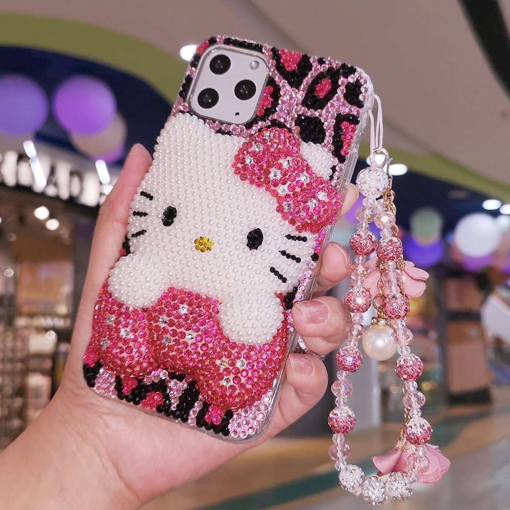 Coque iPhone avec chaîne Kitty Shining SK501