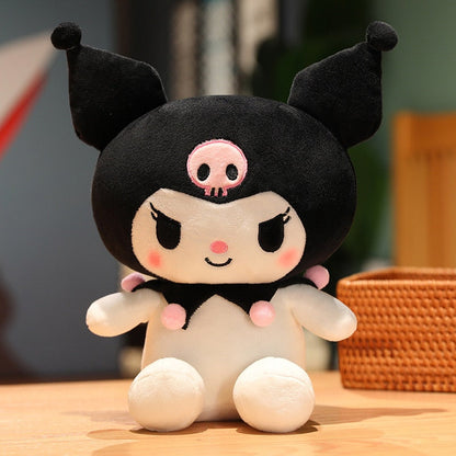 Poupée en peluche Princesse Kuro avec robe rose