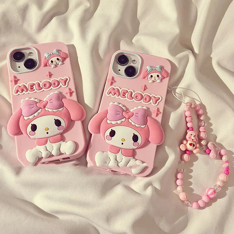 Coque Melo Pastel pour iPhone avec chaîne