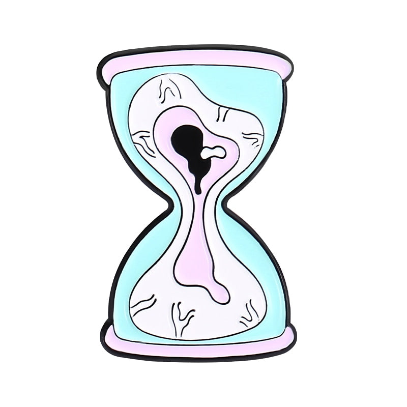 Creepy Pastel Cute Goth Enamel Set Pin