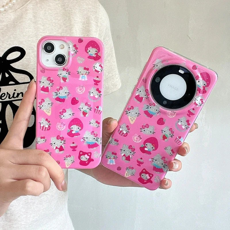 Coque iPhone Kitty Bling