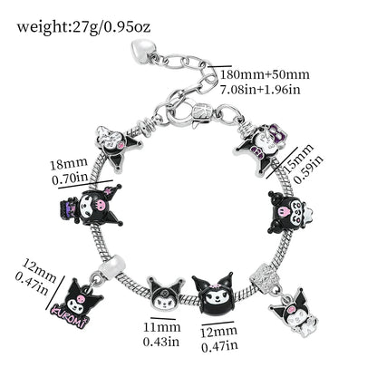 Black Kuro Charm Bracelet