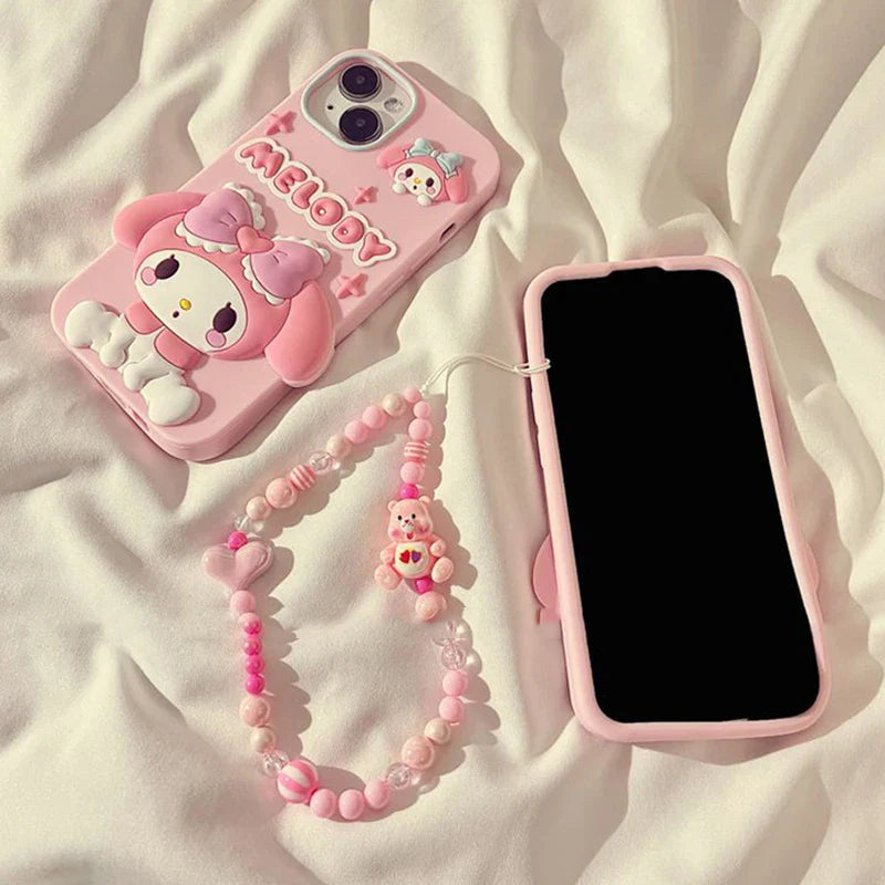 Coque Melo Pastel pour iPhone avec chaîne