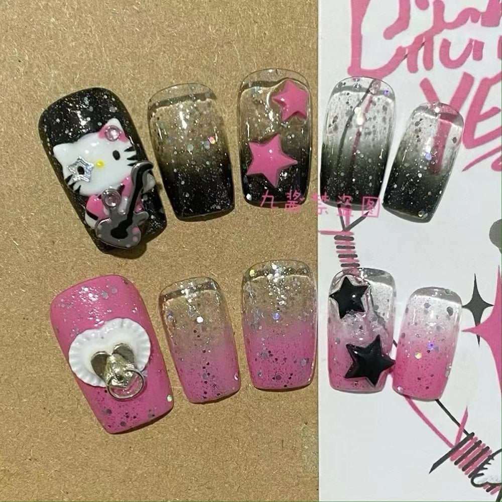 Y2K Kitty Press On Nails