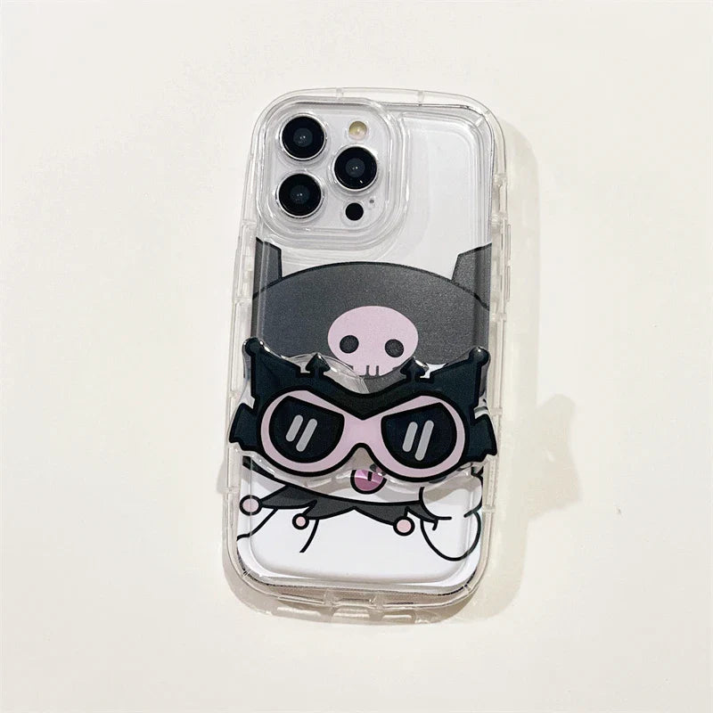 Coque iPhone avec lunettes de soleil et dessin animé