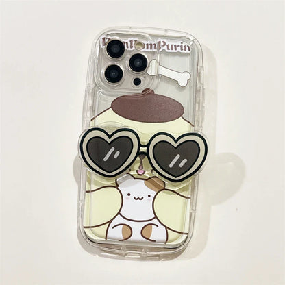 Coque iPhone avec lunettes de soleil et dessin animé