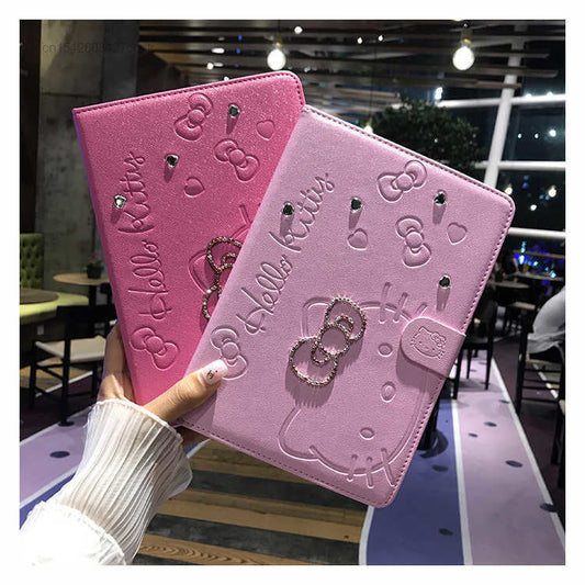 Kawaii Kitty Bow iPad Case