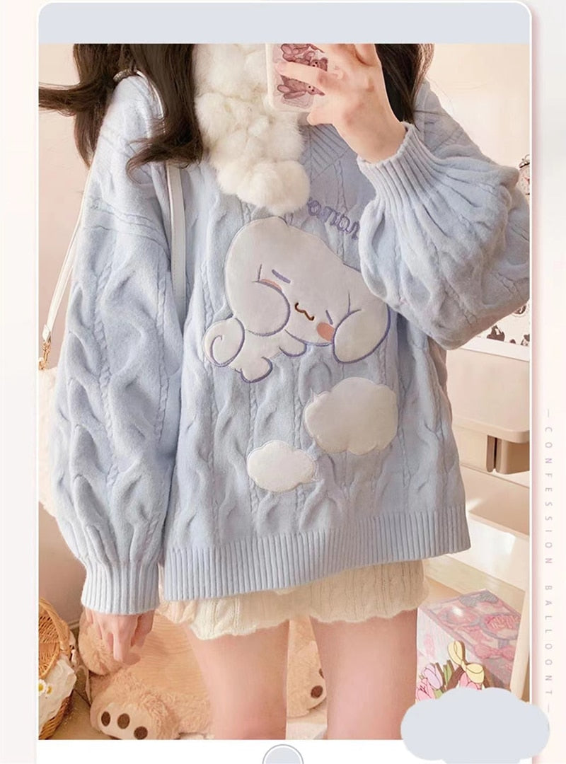 Knit Puppy Sleepy Sweater