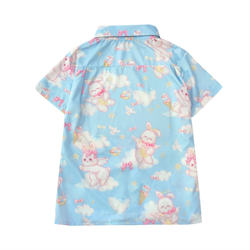 Bunny Angel Button-Up