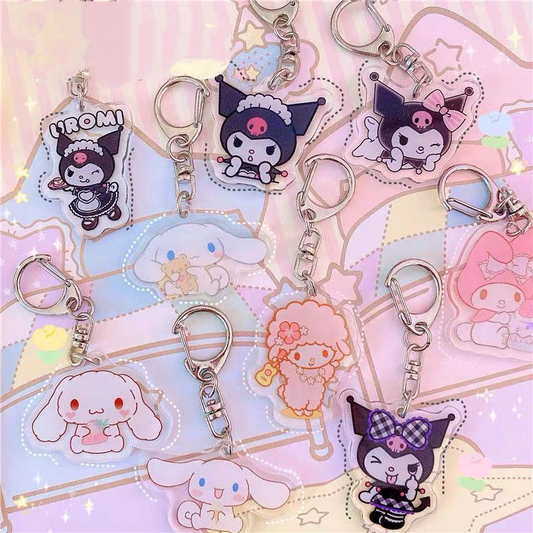 Cartoon Acrylic Keychain