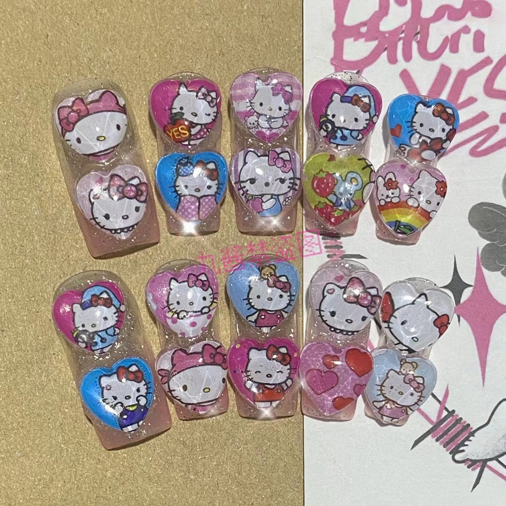 Y2K Kitty Press On Nails