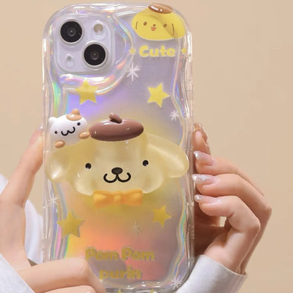 Coque iPhone holographique Anime