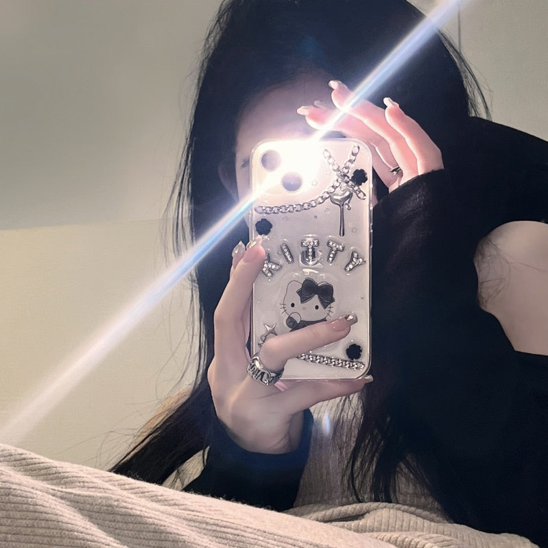 Coque iPhone Kitty Goth