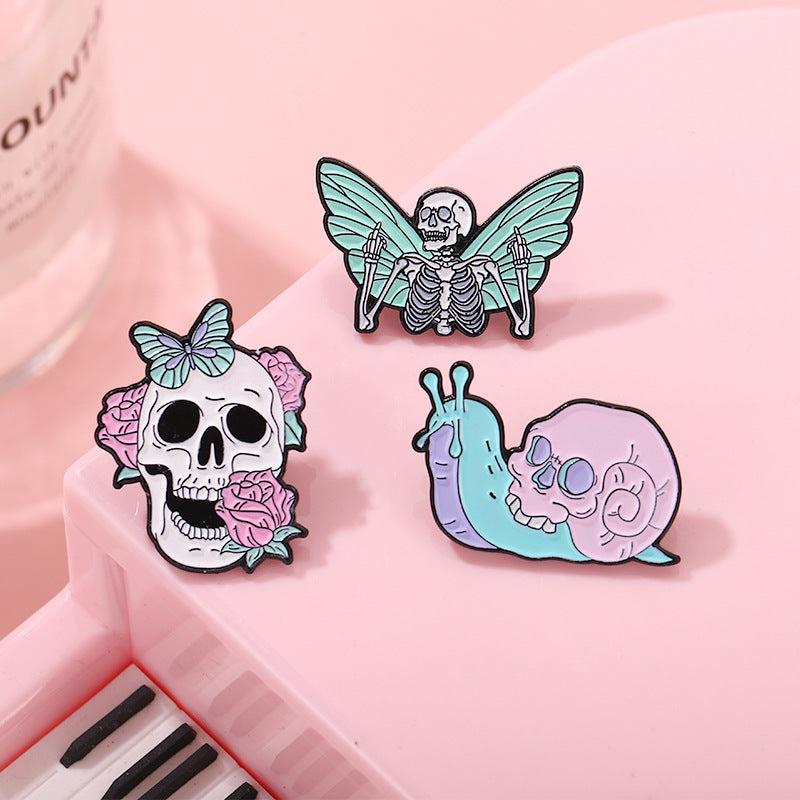 Creepy Pastel Cute Goth Enamel Set Pin