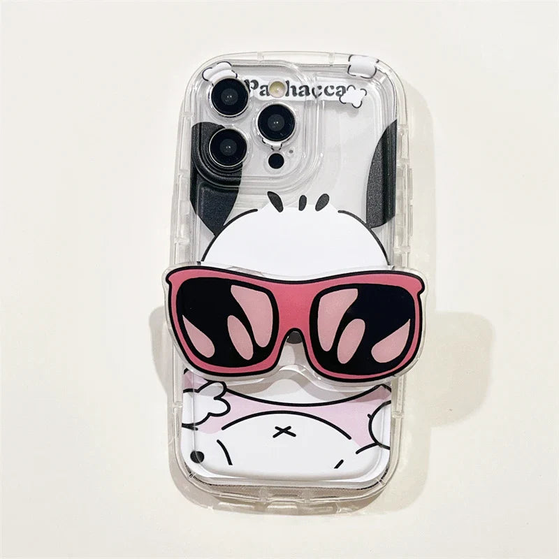 Coque iPhone avec lunettes de soleil et dessin animé