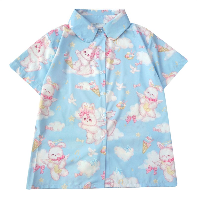Bunny Angel Button-Up