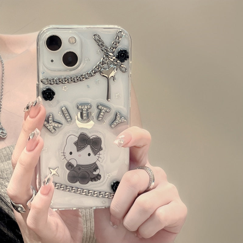 Coque iPhone Kitty Goth