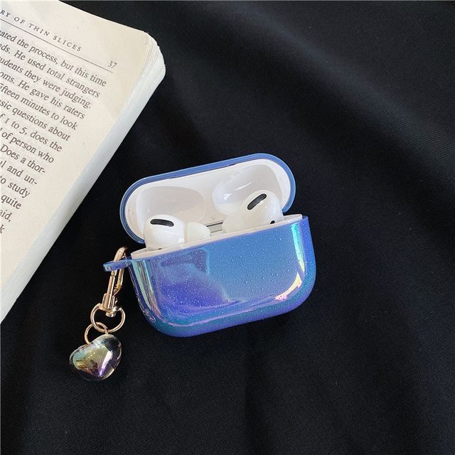 Hologram AirPods / AirPods Pro / AirPods 3 Earphone Case Skin With Pendant