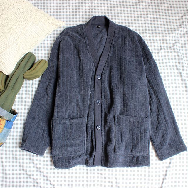 Couple Matching Long-Sleeve Fleece Pajama Top (Various Designs)